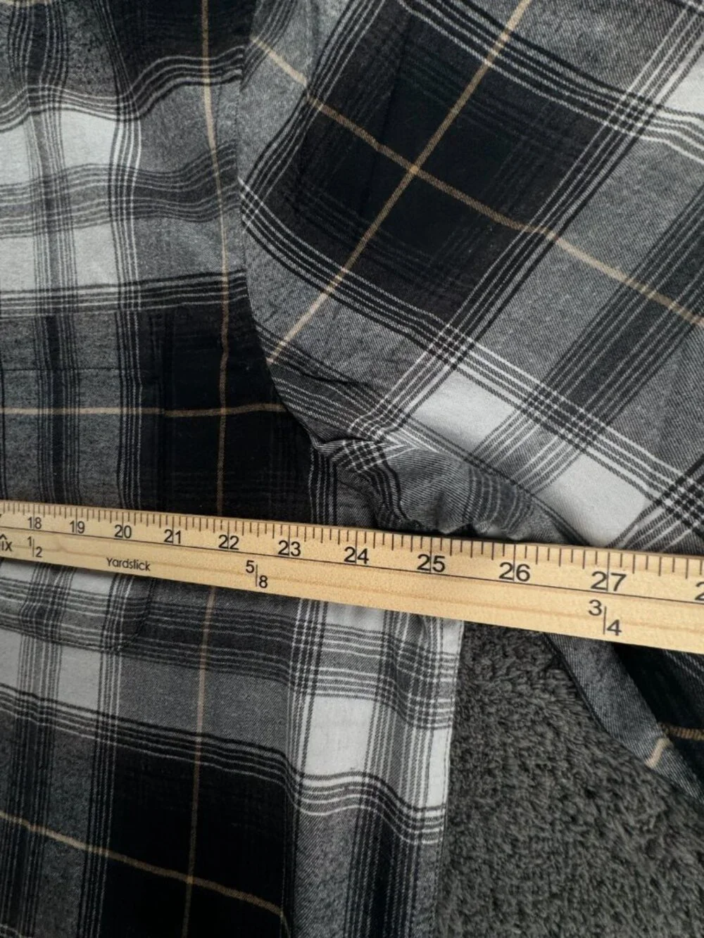 NWT Banana Republic Flannel Button Up Black Check Men Soft $70 XL Slim Untucked
